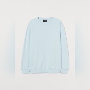 3/$20! H&M Mens Basic Crewneck Sweatshirt - Light Blue